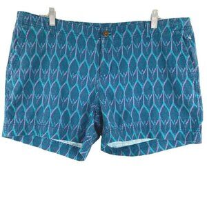 The North Face Maywood Shorts Linen Cotton Printed NWT‎ Women's Size 16 Long